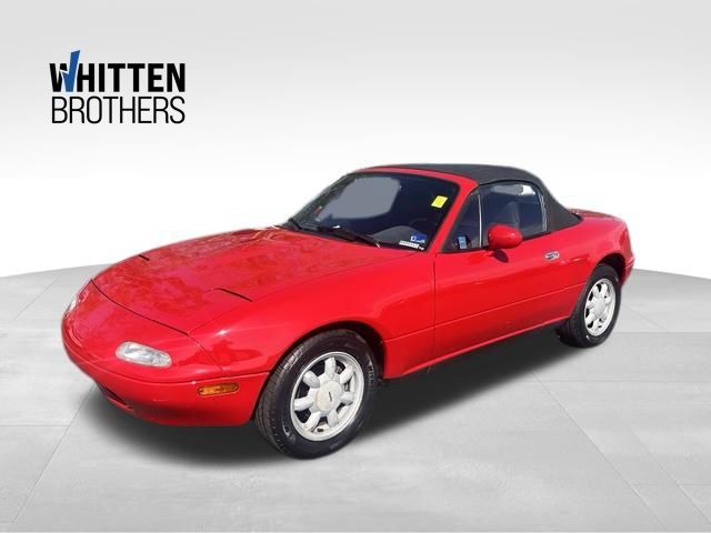 Red 1990 Mazda MX-5 Miata Convertible Rear-Wheel Drive Automatic