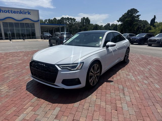 Arkona White 2024 Audi A6 Sedan All-Wheel Drive 7-Speed Automatic