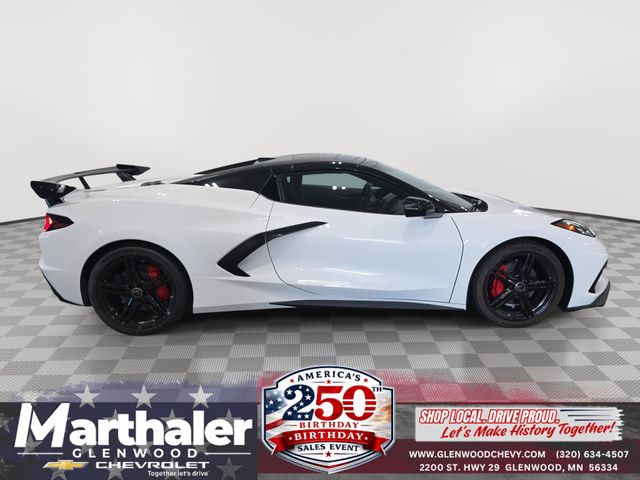 Arctic White 2026 Chevrolet Corvette Convertible Rear-Wheel Drive 8-Speed Dual Clutch