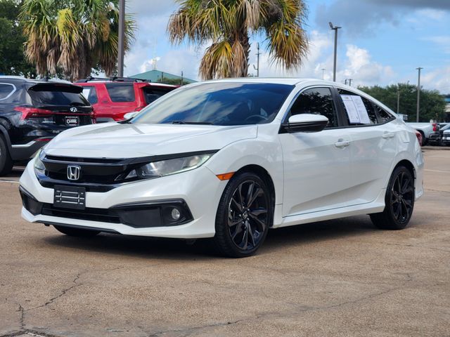 2020 Honda Civic Sport White at Emmons Autoplex