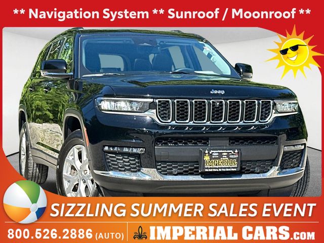Diamond Black Crystal Pearlcoat 2023 Jeep Grand Cherokee L Limited 4WD SUV / Crossover Four-Wheel Drive 8-Speed Automatic
