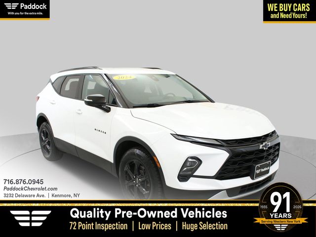 Summit White 2024 Chevrolet Blazer SUV / Crossover All-Wheel Drive 9-Speed Automatic Overdrive