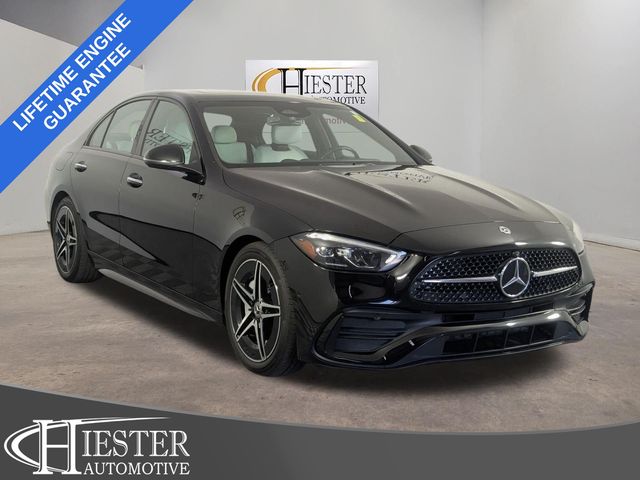 Black 2022 Mercedes-Benz C-Class Sedan Rear-Wheel Drive 9-Speed Automatic