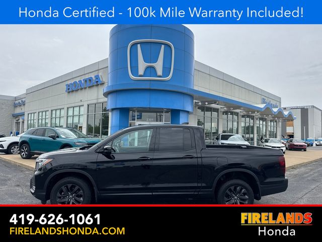 Crystal Black 2023 Honda Ridgeline Pickup Truck All-Wheel Drive 9-Speed Automatic