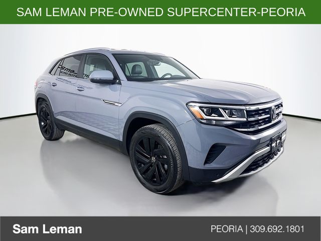 Gray 2022 Volkswagen Atlas Cross Sport SE 4Motion with Technology SUV / Crossover All-Wheel Drive 8-Speed Automatic