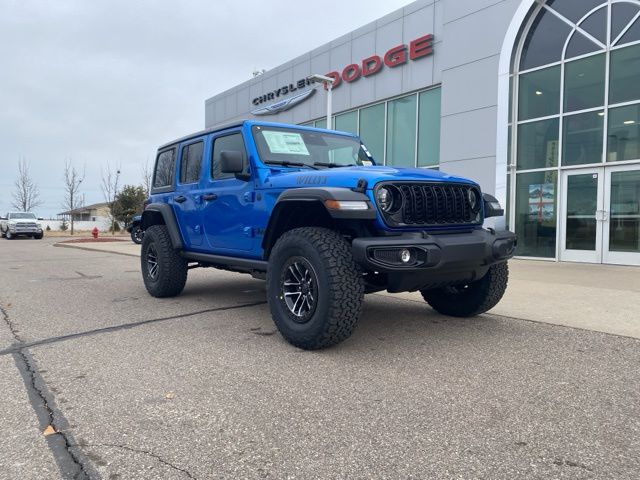 2026 Jeep Wrangler Willys - Hydro Blue Pearl Coat exterior view 4
