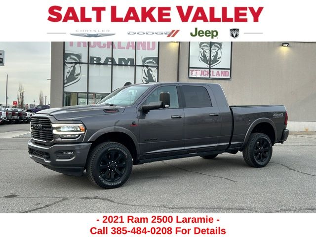 Gray (Granite Crystal Metallic Clearcoat) 2021 RAM 2500 Laramie Mega Cab 4WD Pickup Truck Four-Wheel Drive 6-Speed Automatic
