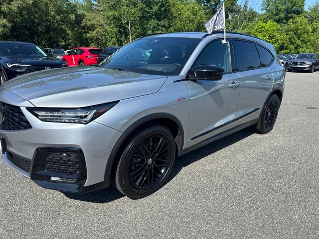 2026 Acura MDX A-Spec Advance Package - Solar Silver Metallic exterior view 3