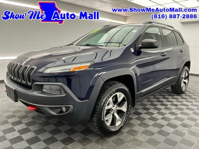True Blue Pearlcoat 2015 Jeep Cherokee Trailhawk 4WD SUV / Crossover Four-Wheel Drive 9-Speed Automatic