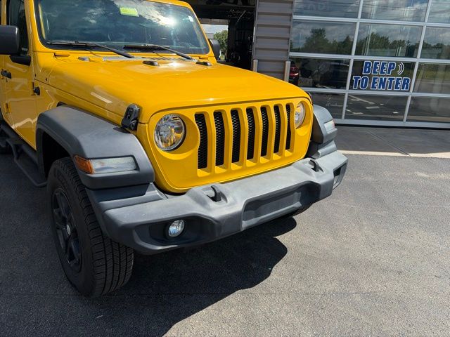 2020 Jeep Wrangler Unlimited Sport S Yellow at South Hills CDJR