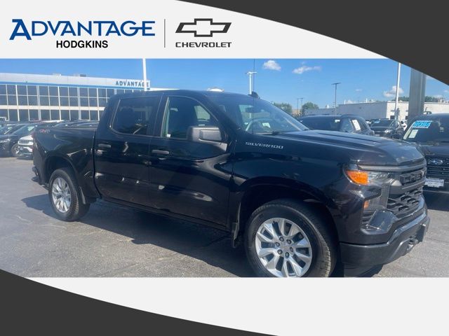 Black 2024 Chevrolet Silverado 1500 Pickup Truck Four-Wheel Drive Automatic