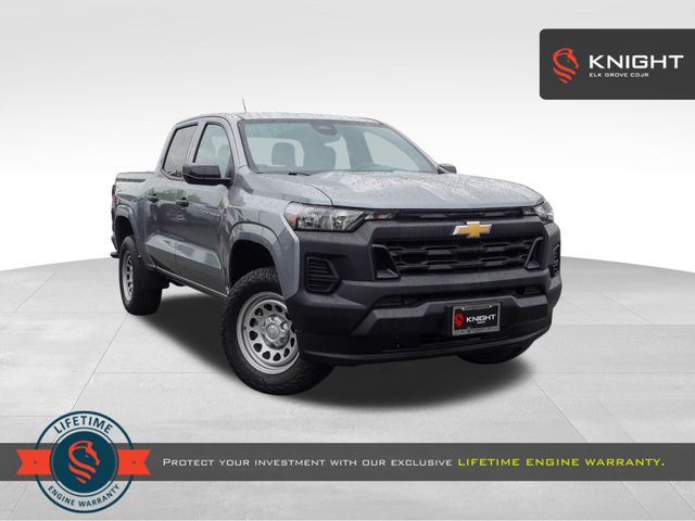 Sterling Gray Metallic 2023 Chevrolet Colorado Work Truck Crew Cab RWD Pickup Truck 4X2 8-Speed Automatic