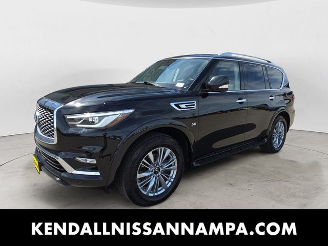 Black Obsidian 2019 INFINITI QX80 Luxe 4WD SUV / Crossover All-Wheel Drive 7-Speed Automatic