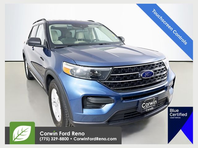 Blue Metallic 2020 Ford Explorer XLT RWD SUV / Crossover Rear-Wheel Drive Automatic