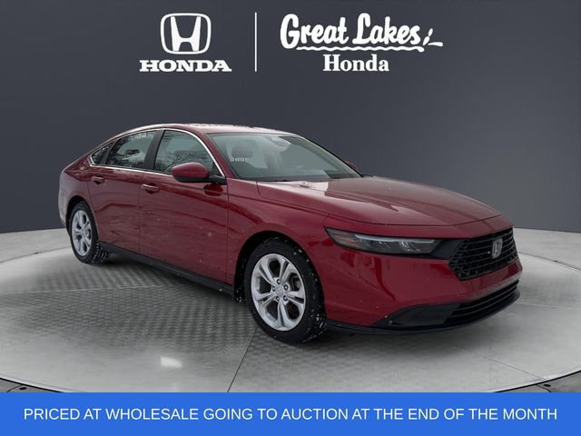 Radiant Red Metallic 2024 Honda Accord LX FWD Sedan Front-Wheel Drive Continuously Variable Transmission
