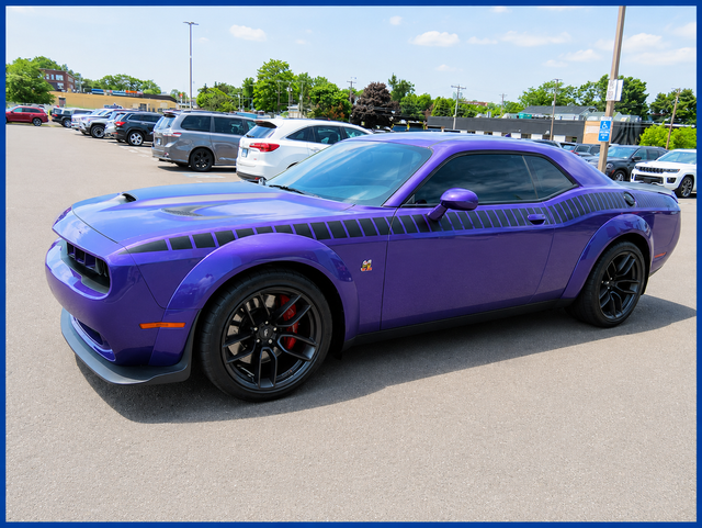 Purple (Plum Crazy Pearlcoat) 2019 Dodge Challenger Coupe Rear-Wheel Drive 6-Speed Manual