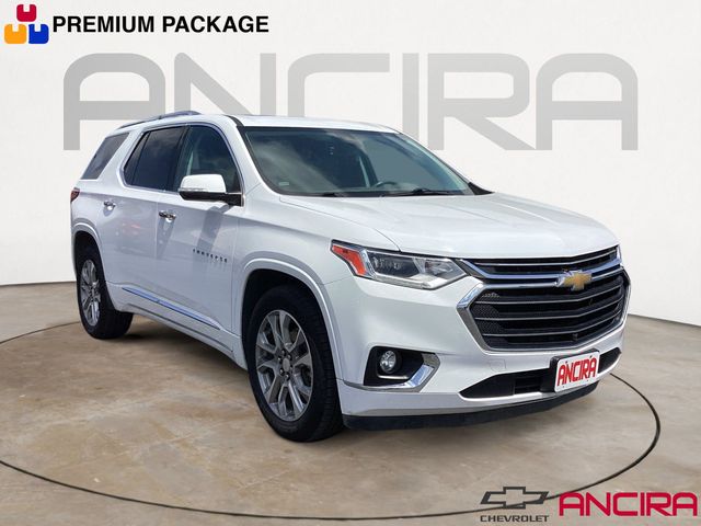 Summit White 2021 Chevrolet Traverse SUV / Crossover Four-Wheel Drive 9-Speed Automatic