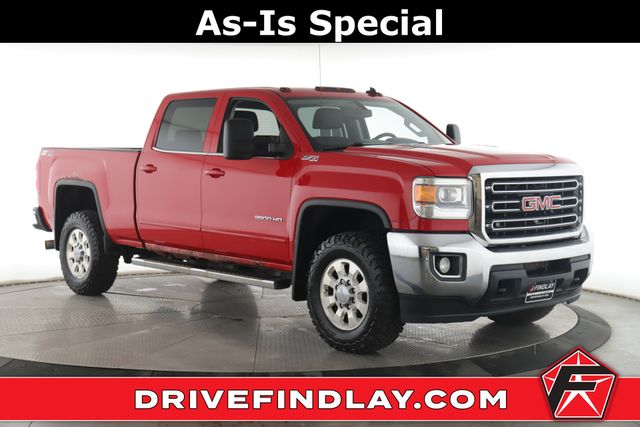 Red 2015 GMC Sierra 2500HD SLE Crew Cab SB 4WD Pickup Truck Four-Wheel Drive 6-Speed Automatic
