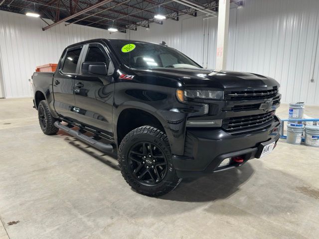 Black 2021 Chevrolet Silverado 1500 LT Trail Boss Crew Cab 4WD Pickup Truck Four-Wheel Drive Automatic
