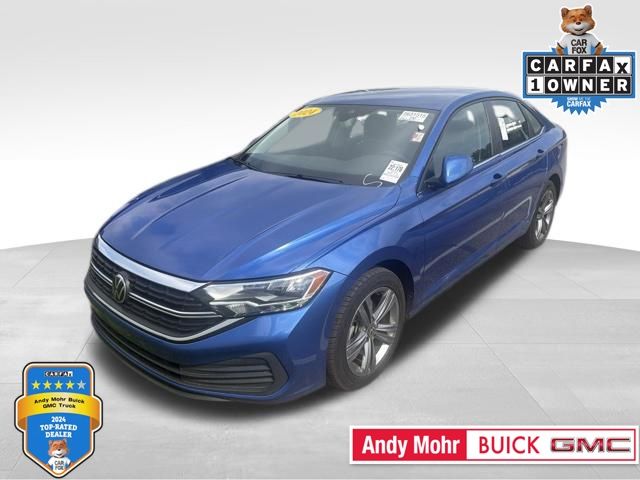 Rising Blue Metallic 2024 Volkswagen Jetta SE FWD Sedan Front-Wheel Drive 8-Speed Automatic