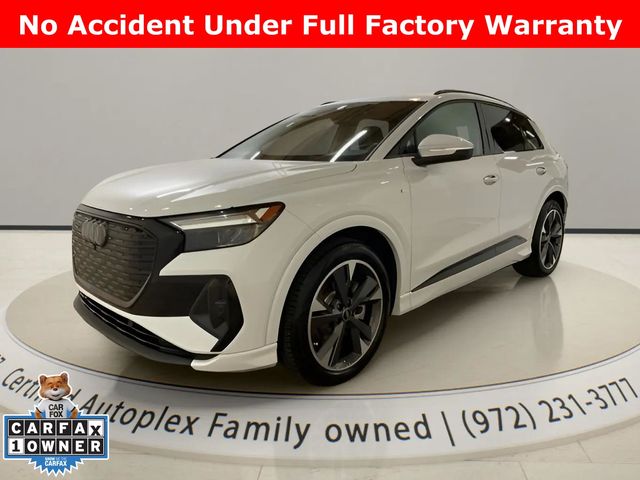Glacier White 2025 Audi Q4 e-tron quattro Premium Plus 55 SUV / Crossover All-Wheel Drive Automatic