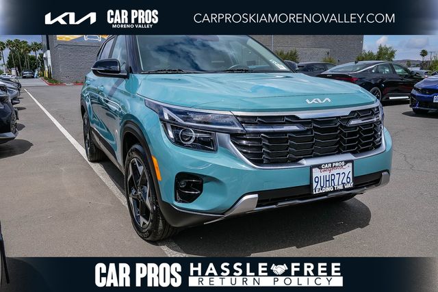 Pluton Blue/Black Roof 2025 Kia Seltos S FWD SUV / Crossover Front-Wheel Drive Continuously Variable Transmission