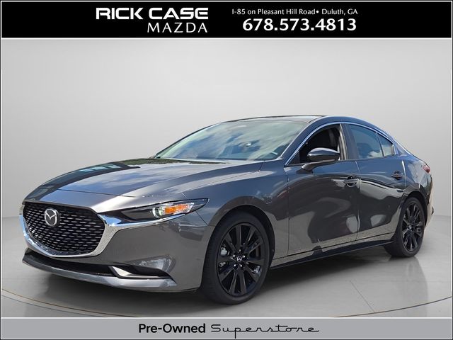 Machine Gray Metallic 2024 Mazda MAZDA3 Sedan Front-Wheel Drive 6-Speed Automatic