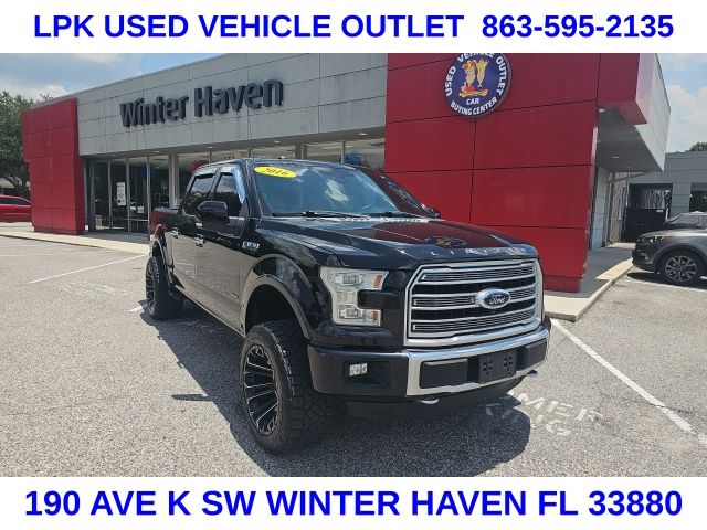 Shadow Black 2016 Ford F-150 Limited SuperCrew 4WD Pickup Truck Four-Wheel Drive 6-Speed Automatic
