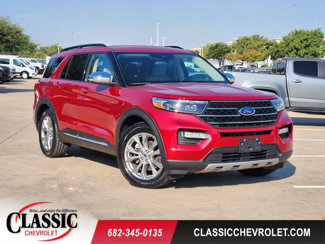 Red Metallic 2020 Ford Explorer SUV / Crossover Rear-Wheel Drive Automatic
