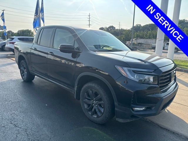 Crystal Black Pearl 2023 Honda Ridgeline Pickup Truck All-Wheel Drive 9-Speed Automatic