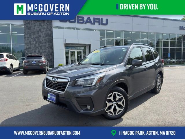 Magnetite Gray Metallic 2021 Subaru Forester Premium Crossover AWD SUV / Crossover All-Wheel Drive Continuously Variable Transmission