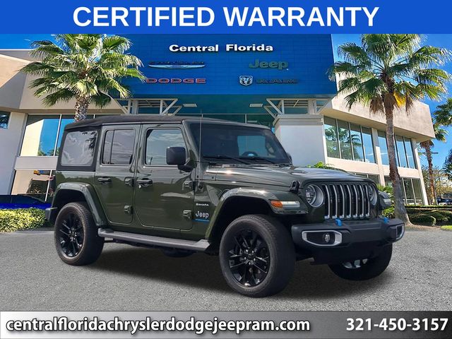 Green Clearcoat 2023 Jeep Wrangler 4xe SUV / Crossover Four-Wheel Drive 8-Speed Automatic