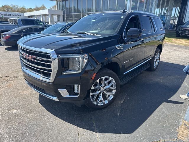 Onyx Black 2021 GMC Yukon SLT 4WD SUV / Crossover Four-Wheel Drive