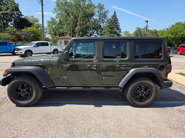 2021 Jeep Wrangler Unlimited Willys - Sarge Green Clearcoat exterior view 6