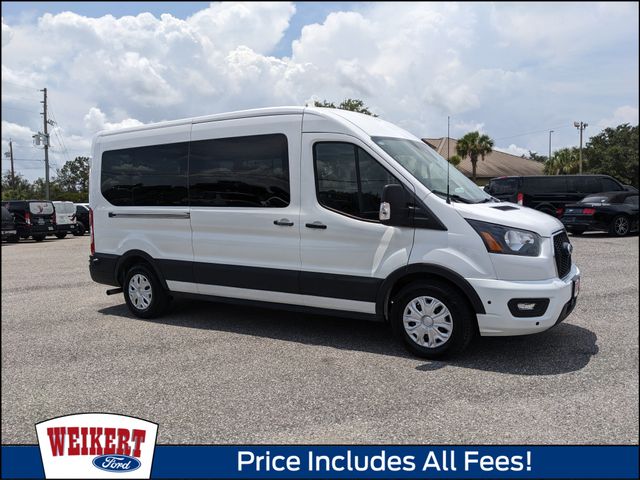 Oxford White 2024 Ford Transit Passenger Van Rear-Wheel Drive