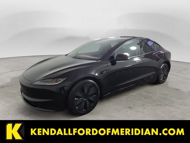 Black 2025 Tesla Model 3 Long Range AWD Sedan All-Wheel Drive 1-Speed Automatic