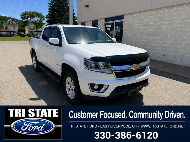 Summit White 2017 Chevrolet Colorado LT Crew Cab 4WD Pickup Truck Four-Wheel Drive 8-Speed Automatic