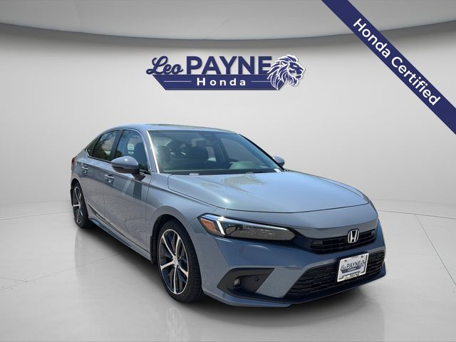 Sonic Gray Pearl 2024 Honda Civic Touring FWD Sedan Front-Wheel Drive Continuously Variable Transmission