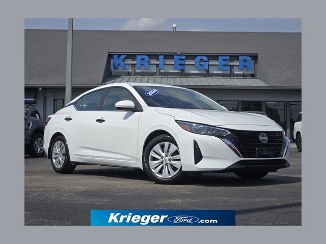 White (Fresh Powder) 2024 Nissan Sentra Sedan Front-Wheel Drive Continuously Variable Transmission