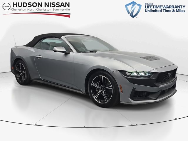 Silver Metallic 2024 Ford Mustang EcoBoost Premium Convertible RWD Convertible Rear-Wheel Drive Automatic