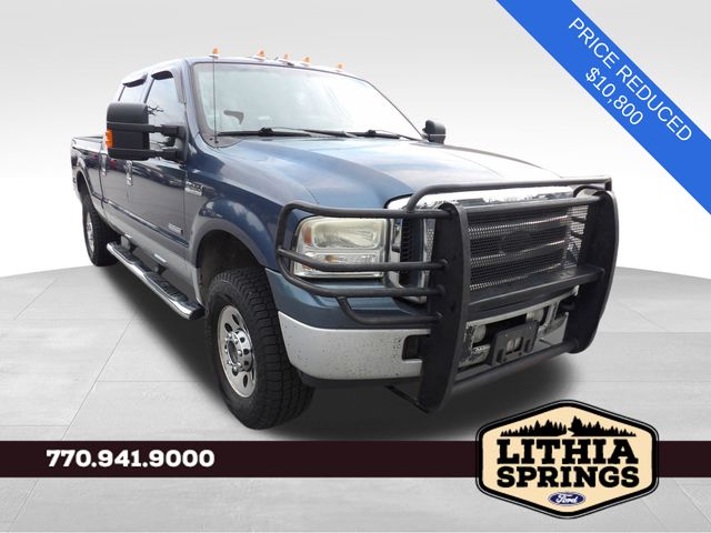Blue 2006 Ford F-250 Super Duty Pickup Truck Four-Wheel Drive 5-Speed Automatic Overdrive