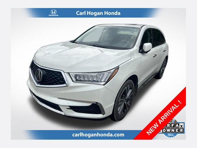 White 2019 Acura MDX SUV / Crossover Front-Wheel Drive 9-Speed Automatic