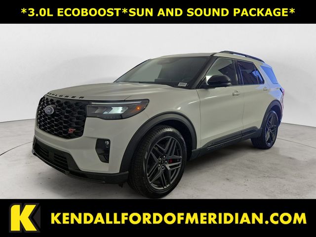 White Metallic 2025 Ford Explorer ST AWD SUV / Crossover All-Wheel Drive Automatic