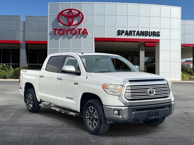 Super White 2016 Toyota Tundra Limited CrewMax 5.7L 4WD Pickup Truck Four-Wheel Drive 6-Speed Automatic Overdrive