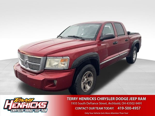 Inferno Red Crystal Pearlcoat 2008 Dodge Dakota Pickup Truck Four-Wheel Drive 5-Speed Automatic