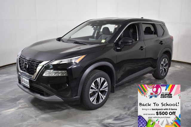 Super Black 2021 Nissan Rogue SUV / Crossover All-Wheel Drive Continuously Variable Transmission