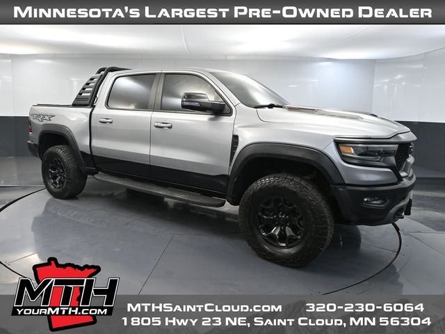 Billet Silver Metallic Clearcoat 2021 RAM 1500 TRX Crew Cab 4WD Pickup Truck All-Wheel Drive 8-Speed Automatic