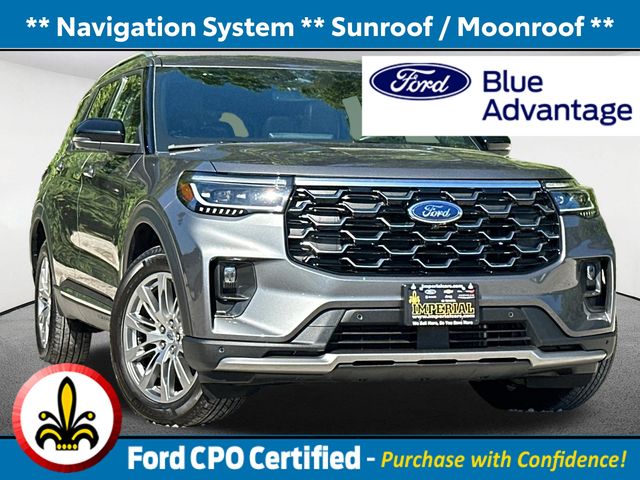 Carbonized Gray Metallic 2026 Ford Explorer Platinum AWD SUV / Crossover All-Wheel Drive Automatic