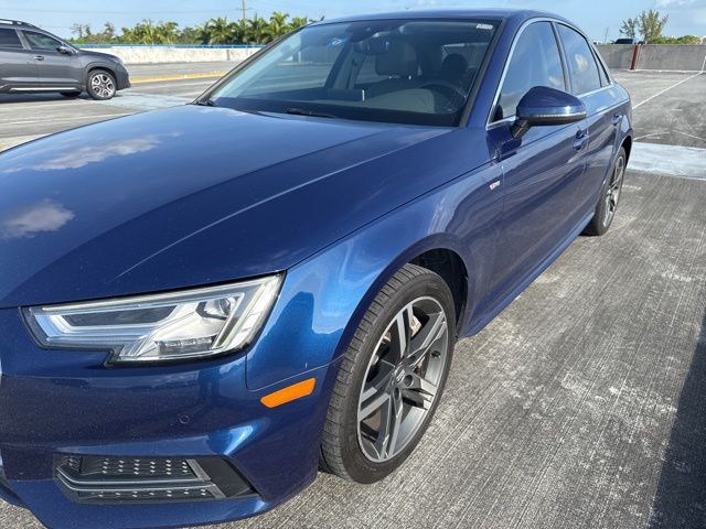 Blue Metallic 2017 Audi A4 2.0T quattro Premium Plus AWD Sedan All-Wheel Drive 7-Speed Automatic