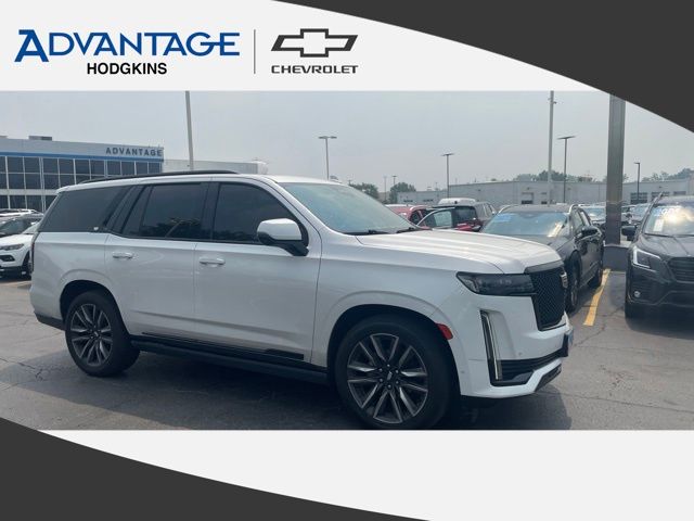 Crystal White Tricoat 2021 Cadillac Escalade SUV / Crossover Four-Wheel Drive Automatic